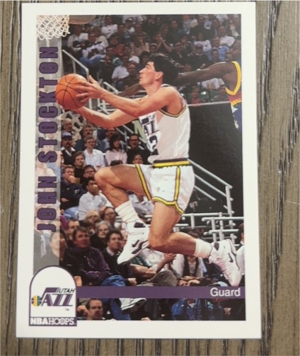 1992-93 NBA Hoops #229 John Stockton — front