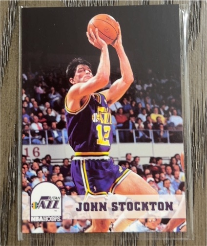 1993-94 Skybox NBA Hoops #219 John Stockton — front