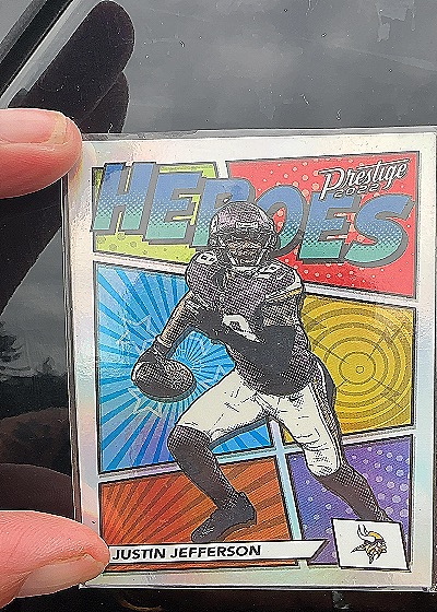 2022 Panini Prestige - Heroes #H-10 Justin Jefferson — front