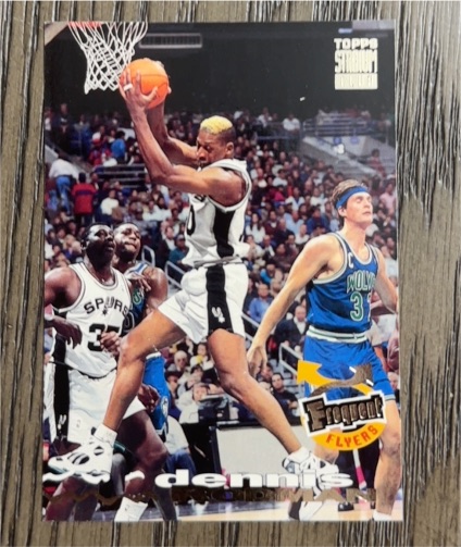 1993-94 Topps Stadium Club #183 Dennis Rodman Frequent Flyers San Antonio Spurs — front