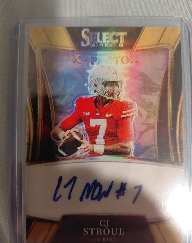 2022 Panini Select Draft Picks X-Factor Signatures CJ Stroud — front