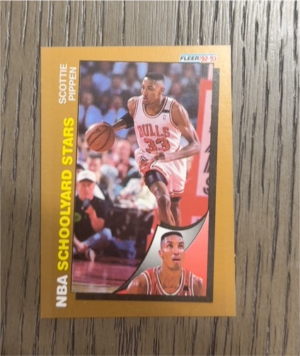 1992-93 Fleer #260 Scottie Pippen NBA Schoolyard Stars — front