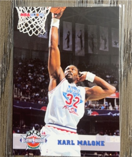 1993 NBA Hoops #32 Karl Malone USA All-Star — front