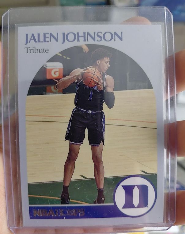 2021 Panini Chronicles Draft Picks Hoops Tribute #63 Jalen Johnson — front