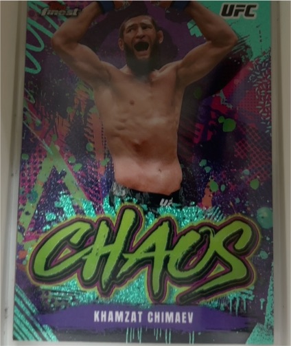 2024 Topps Finest UFC Chaos #CHA-28 Khamzat Chimaev — front