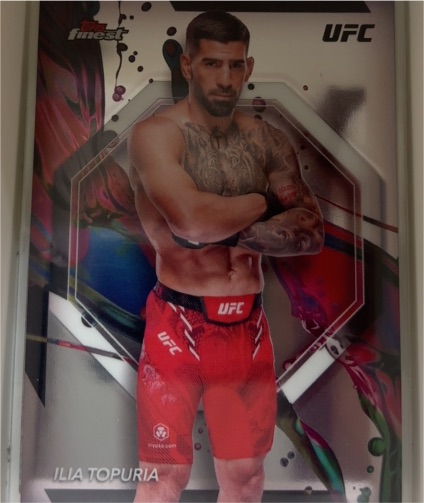2024 Topps Finest UFC #100 Ilia Topuria — front