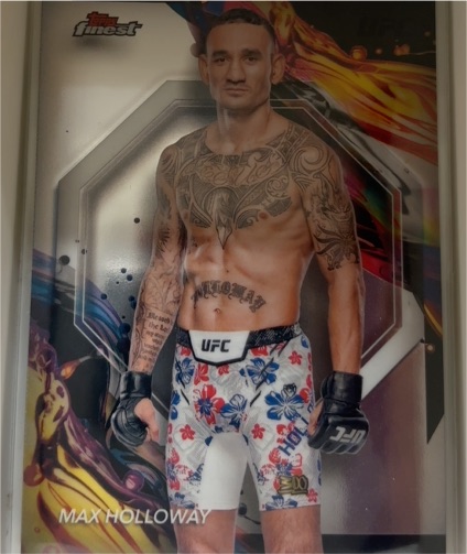 2024 Topps Finest UFC #181 Max Holloway — front