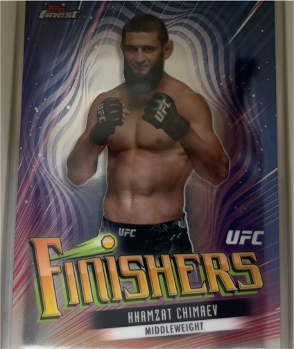 2024 Topps Finest UFC Finishers #FIN-2 Khamzat Chimaev — front