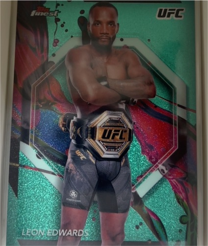 2024 Topps Finest UFC #72 Leon Edwards — front