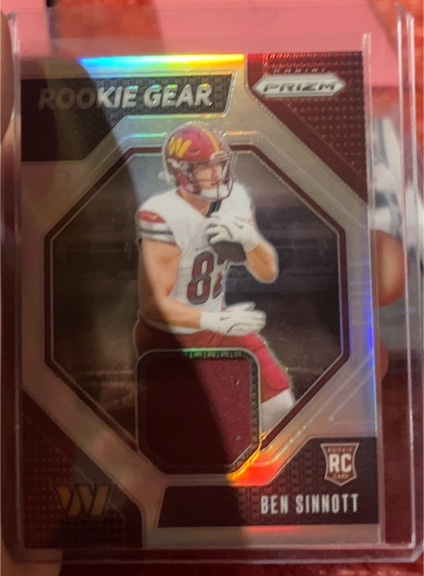 2024 Panini Prizm #RG-BST Ben Sinnott Rookie Gear — front