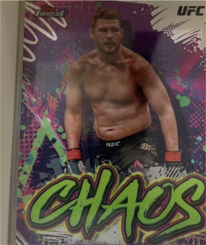 2024 Topps Finest UFC #CHA-20 Michael Bisping Chaos Insert — front