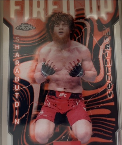 2025 Topps Chrome UFC #FUP-14 Sharabutdin Magomedov Fired Up — front