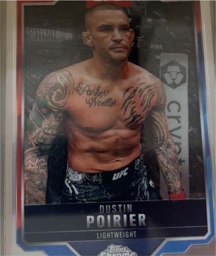 2025 Topps Chrome UFC #7 Dustin Poirier — front