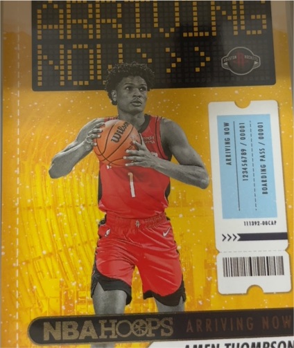 2023-24 Panini NBA Hoops Arriving Now #16 Amen Thompson — front