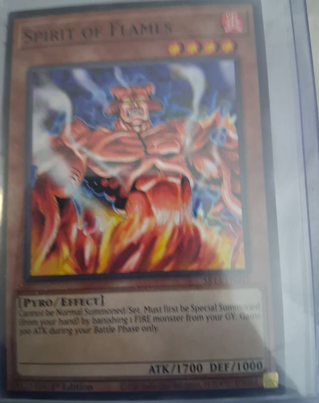 Yu-Gi-Oh! Labyrinth of Nightmare LON-067 Spirit of Flames — front