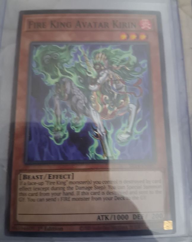 Yu-Gi-Oh! Fire King Avatar Kirin SDOK-EN003 — front