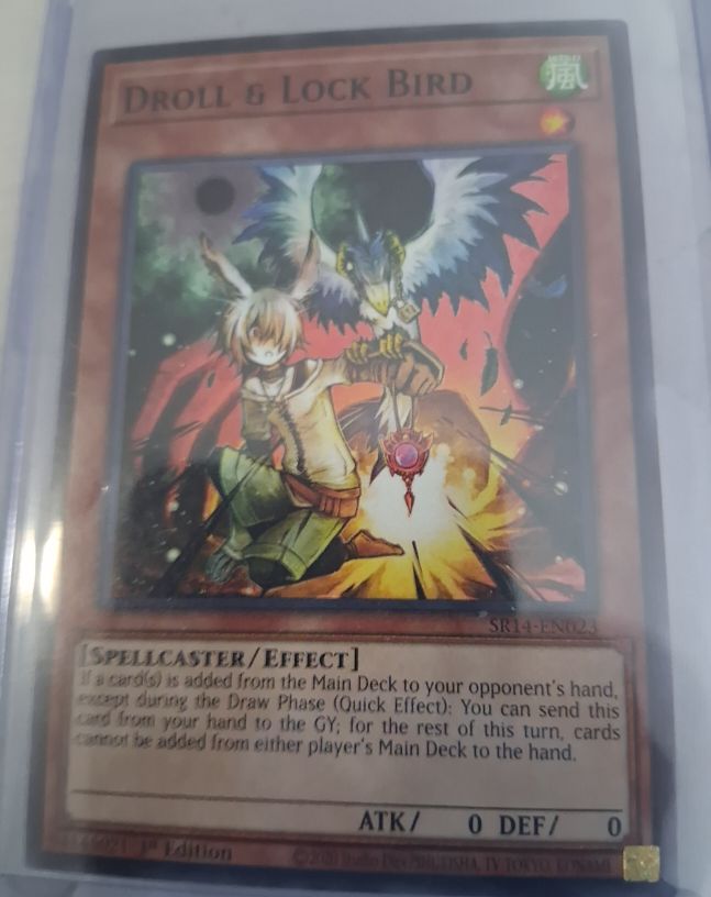 Yu-Gi-Oh! SR14-EN024 Droll & Lock Bird — front