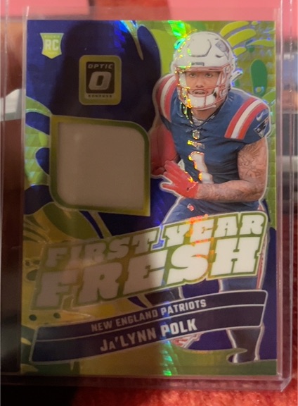 2024 Donruss Optic First Year Fresh Patch #FYF-JPK Ja'Lynn Polk — front
