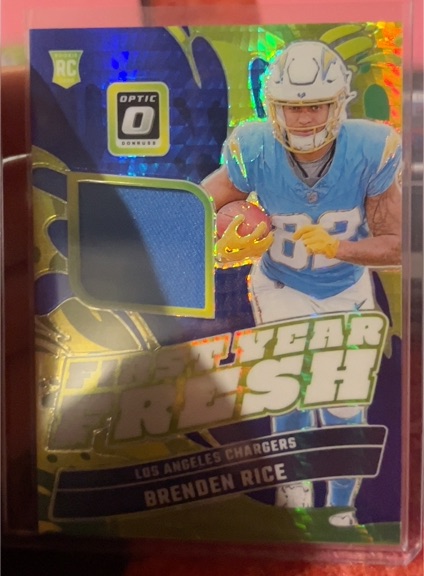 2024 Donruss Optic #FYF-BRE Brenden Rice First Year Fresh — front