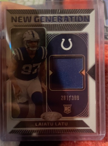 2024 Panini Certified New Generation #NGS-LLU Laiatu Latu — front