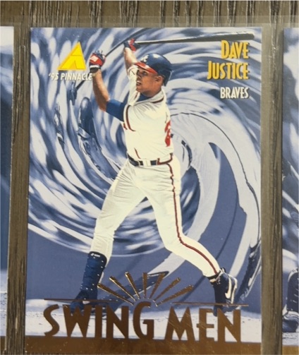 1995 Pinnacle #285 Dave Justice — front