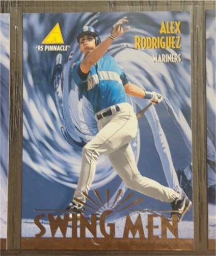 1995 Pinnacle #283 Alex Rodriguez Swing Men — front