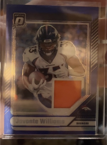 2020 Donruss Optic Threads Javonte Williams — front