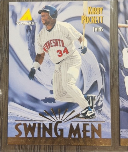 1995 Pinnacle #296 Kirby Puckett Swing Men — front