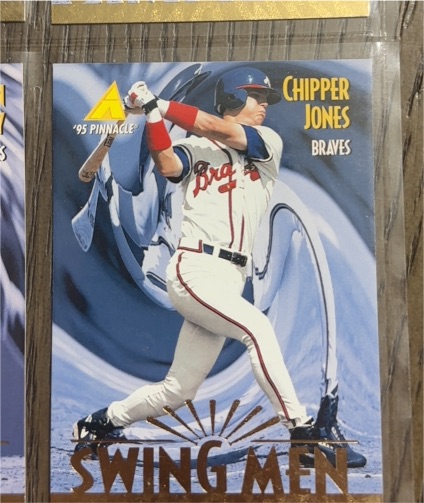 1995 Pinnacle Swing Men #303 Chipper Jones — front