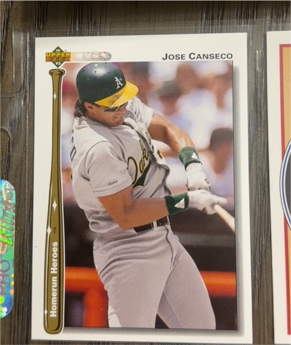 1992 Upper Deck Homerun Heroes #HR1 Jose Canseco — front