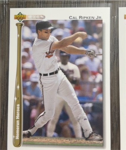 1992 Upper Deck Home Run Heroes #HR4 Cal Ripken Jr. — front