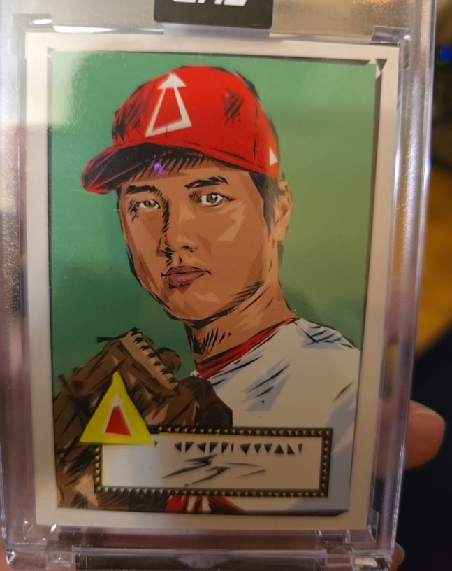 2022 Topps X Naturel 1952 Encased Art #A-4 Shohei Ohtani — front