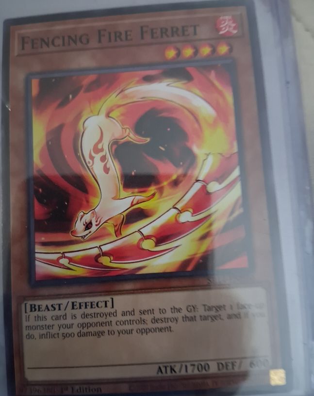 Yu-Gi-Oh! SR14-EN020 Fencing Fire Ferret — front
