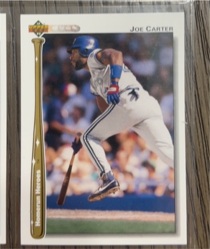 1992 Upper Deck #HR6 Joe Carter — front