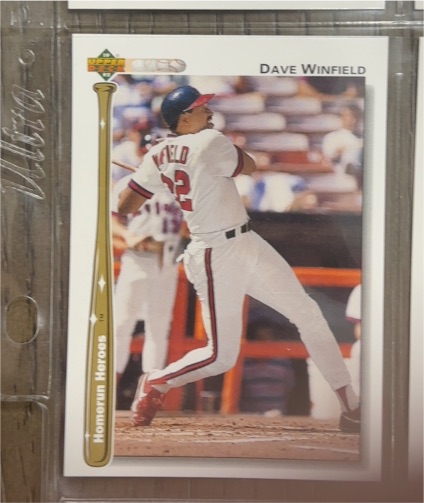 1992 Upper Deck Home Run Heroes #HR17 Dave Winfield — front