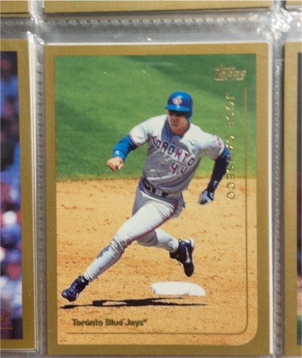 1999 Topps #80 Jose Canseco Toronto Blue Jays — front