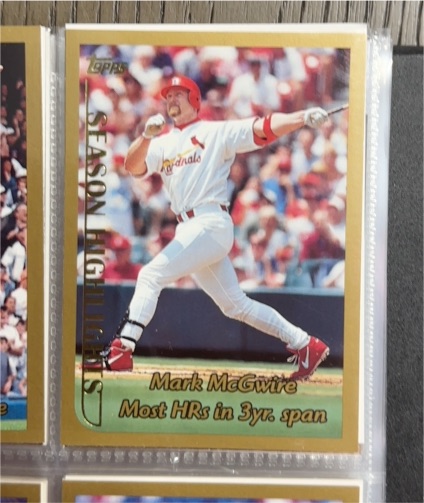1998 Topps #201 Mark McGwire Season Highlights — front
