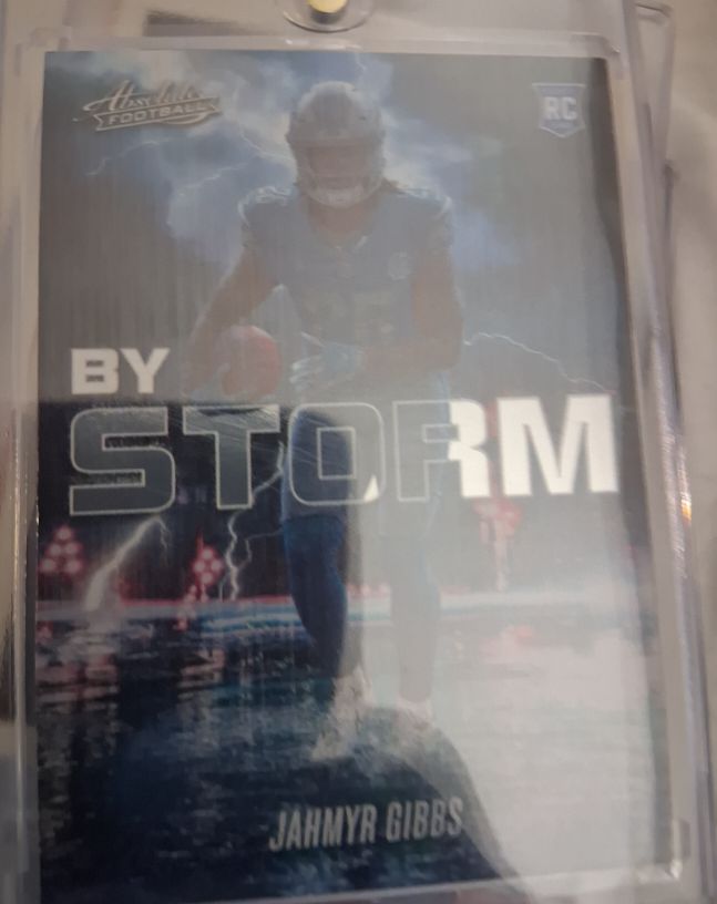 2023 Panini Absolute #BST-8 Jahmyr Gibbs By Storm RC — front