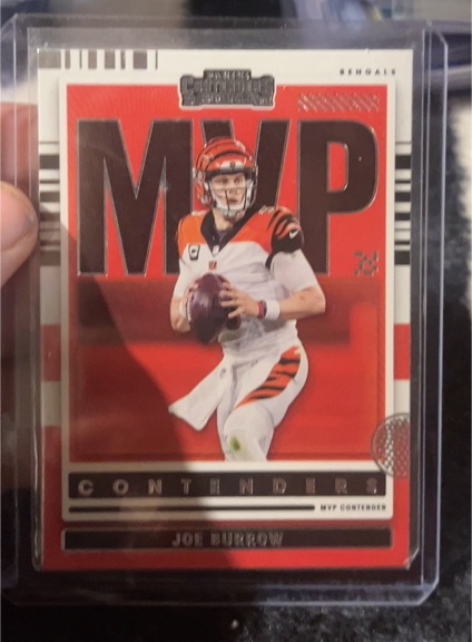2021 Panini Contenders MVP Contenders #MVP-JBU Joe Burrow — front