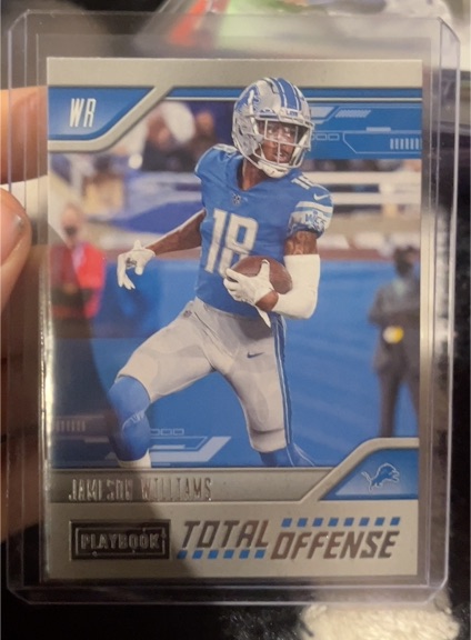 2022 Panini Playbook #TO-25 Jameson Williams Total Offense — front