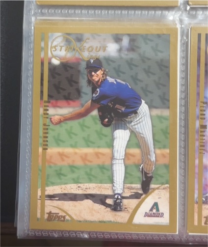 1999 Topps #448 Randy Johnson Strikeout Kings — front