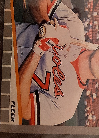 1989 Fleer #606 Brady Anderson — front