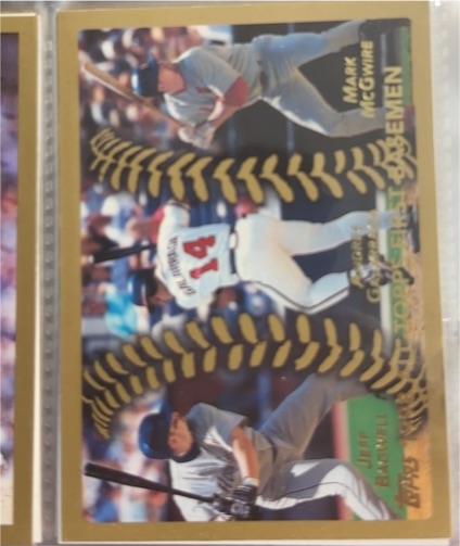 1999 Topps #450 Jeff Bagwell / Andres Galarraga / Mark McGwire — front