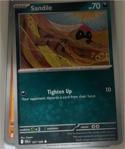 2025 Pokémon Scarlet & Violet #057 Sandile — front