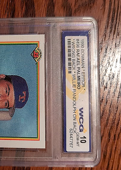 1990 Bowman #449 Rafael Palmero — front