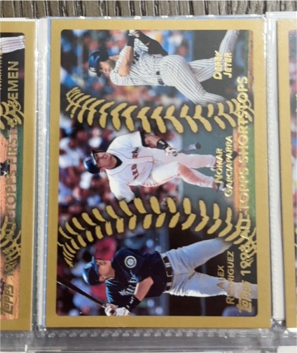 1999 Topps #452 Alex Rodriguez Nomar Garciaparra Derek Jeter — front