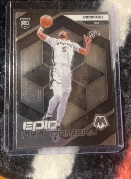 2024-25 Panini Mosaic #15 Stephon Castle Epic Performers — front