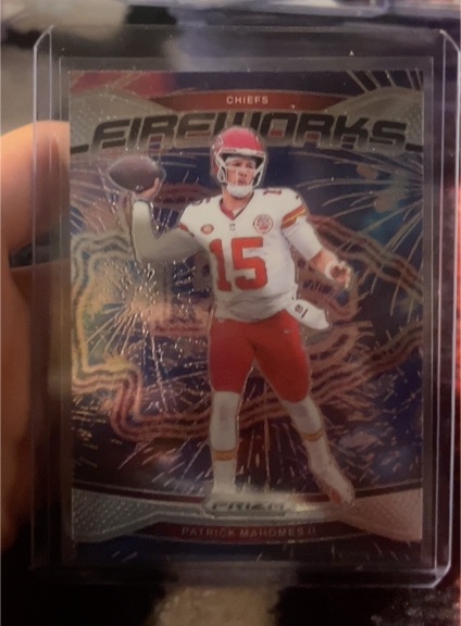 2024 Panini Prizm Fireworks #1 Patrick Mahomes II — front
