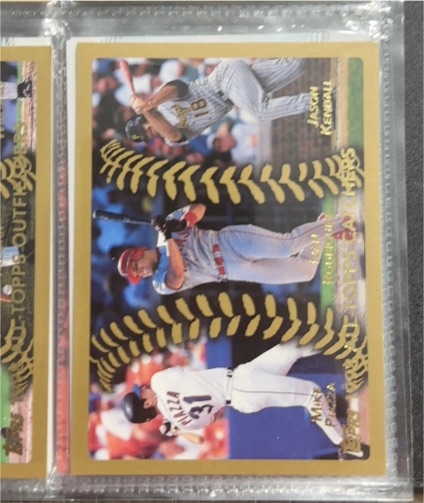 1999 Topps #459 Mike Piazza, Ivan Rodriguez, Jason Kendall — front