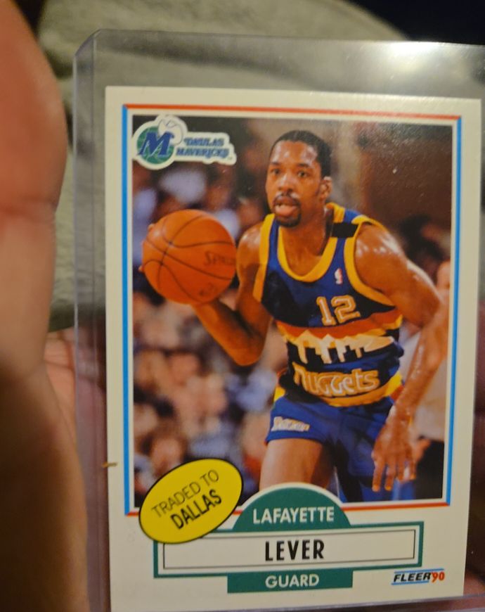 1990 Fleer #50 Lafayette Lever — front